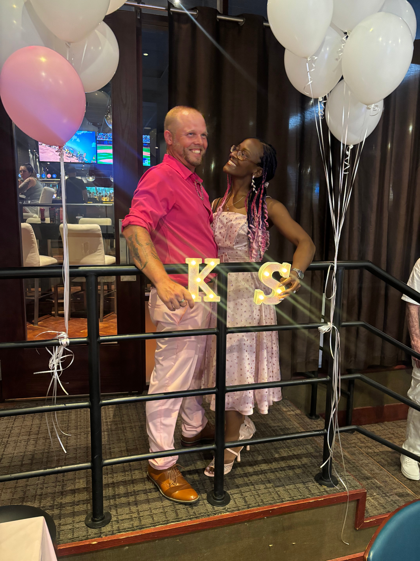 An all-white engagement party at Dave & Buster's Vaughan: our July 4 recap
